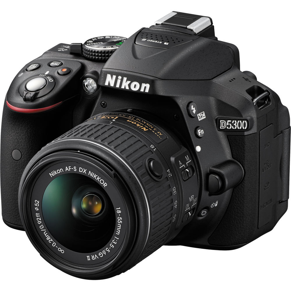 Refurbished Nikon D5300 w/ 18-55mm VR II Lens for $489 !