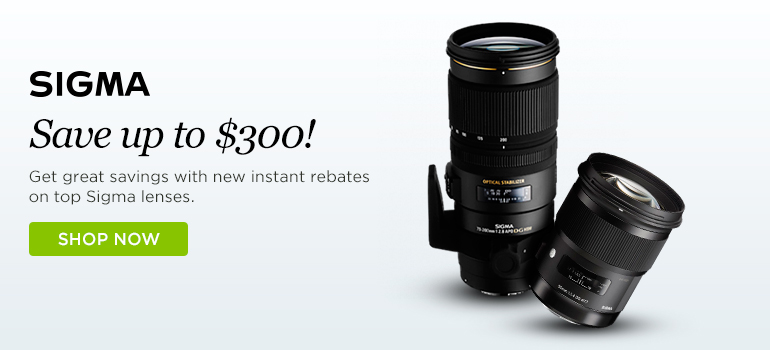 Save Up to $300 on Sigma Lenses at Black Friday 2015 !