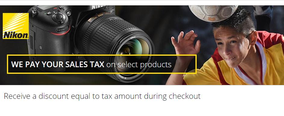 Nikon’s “We Pay Your Sales Tax” Promo is Back !