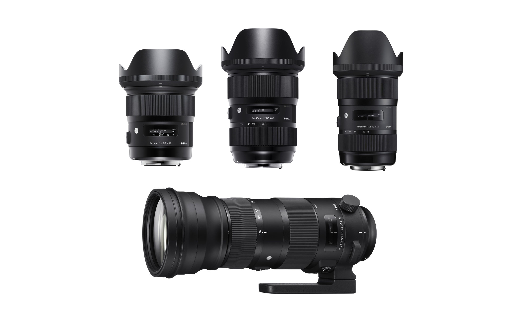 Hot: Sigma 24mm f/1.4 Art for $699, 24-35 Art for $849, 18-35 DC for $699, 150-600 Sport for $1,799 at Adorama !