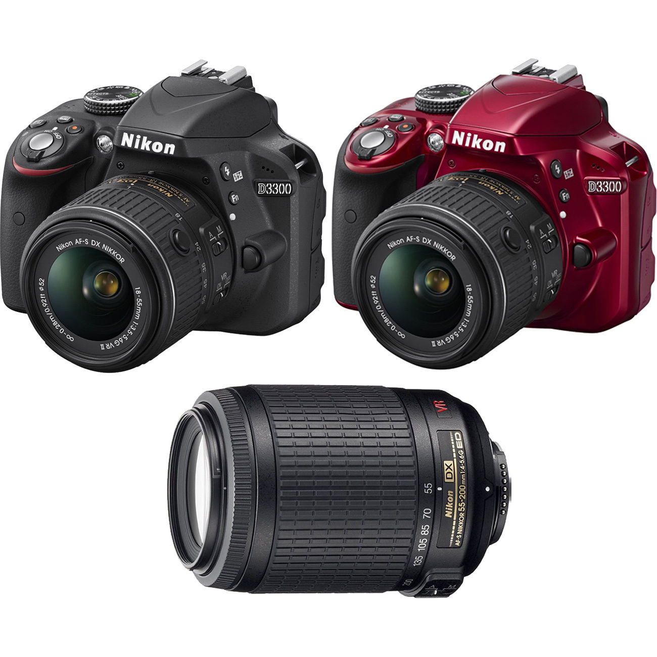 Hot Deal – Refurbished Nikon D3300 w/ 18-55 & 55-200 Lenses for $349 at Beach Camera !