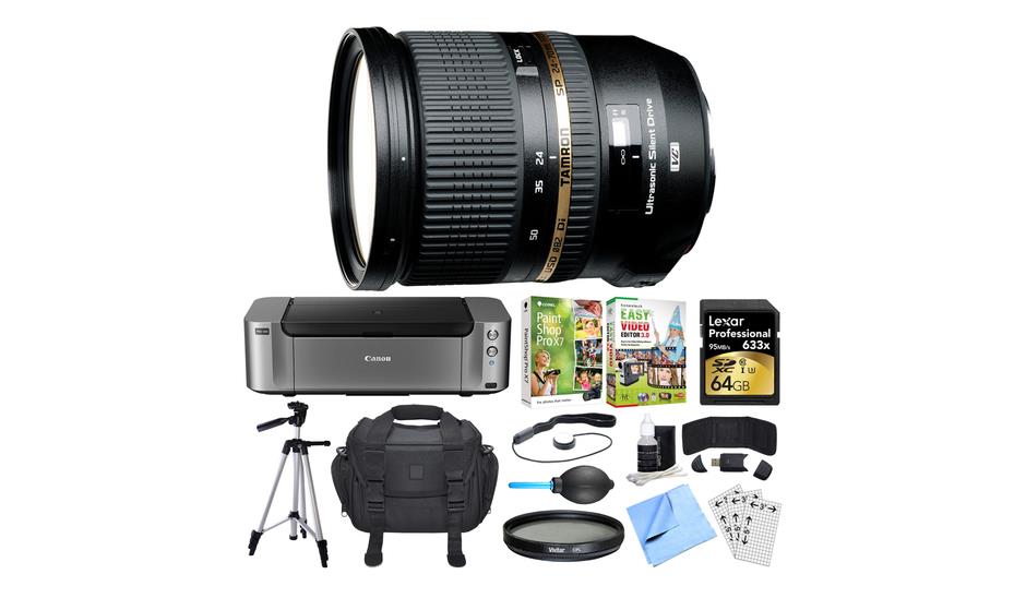 Hot Deal – Tamron SP 24-70mm f/2.8 Lens w/ Pixma Pro-100 Printer + More for $999 AR !