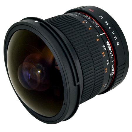 Super Hot Deal – Samyang 8mm f/3.5 HD Fisheye MF Lens with Removable Hood for $145 at Adorama !