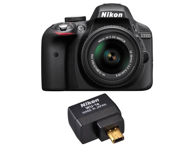 Hot Deal – Refurbished Nikon D3300 w/ 18-55mm VR II Lens + WU-1a Wi-Fi Adapter for $295 !