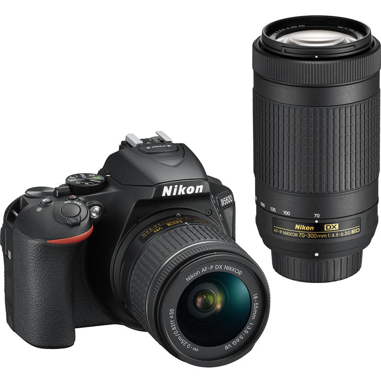 Super Hot ! Nikon D5600 w/ 18-55mm & 70-300mm Lenses + Free Acc Bundle for $696.95 !