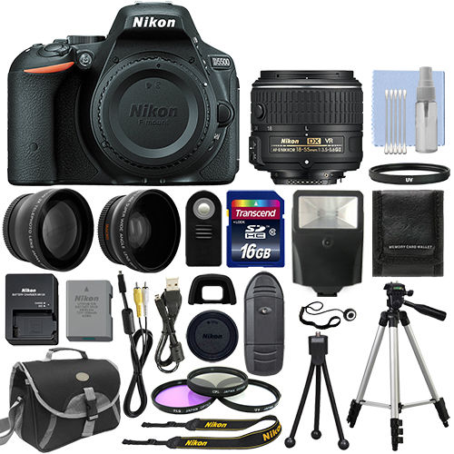 Hot Deal – Nikon D5500 w/ 18-55mm Lens Accessories Bundle for $529 ! (Gray Market)
