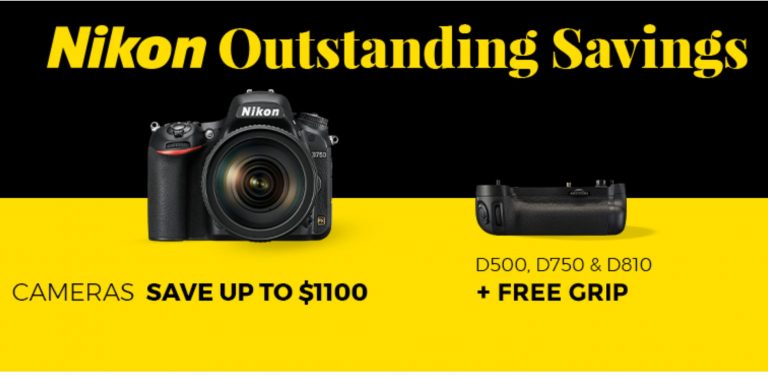 Up to $1,100 Off Nikon Instant Rebates & Free Grip are Expiring June 2nd !
