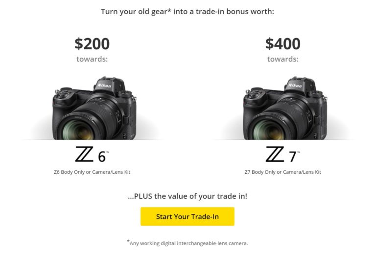 New Nikon Rebates: $200 Off on Nikon D850, Up to $400 Bonus on Z6 & Z7 Trade-In Offer !