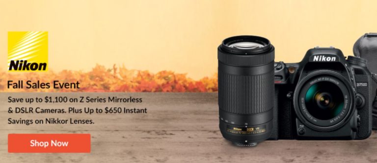 Up to $1,100 Off Nikon’s “Fall Sale Event” End in 4 Days !