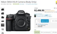 Hot Deal – Nikon D850 now $500 Off ! ($2,496.95)